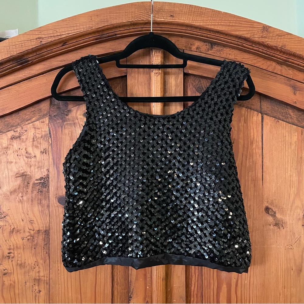 Bernie Blue  sequin top.                     Size M